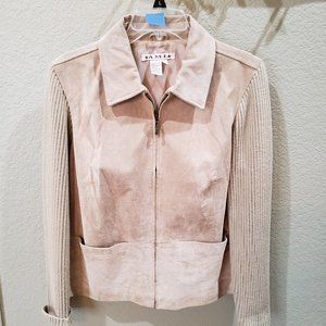 Leather suede jacket